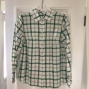 NWOT Talbots 99% Cotton Button Down Long Sleeve Shirt Petite